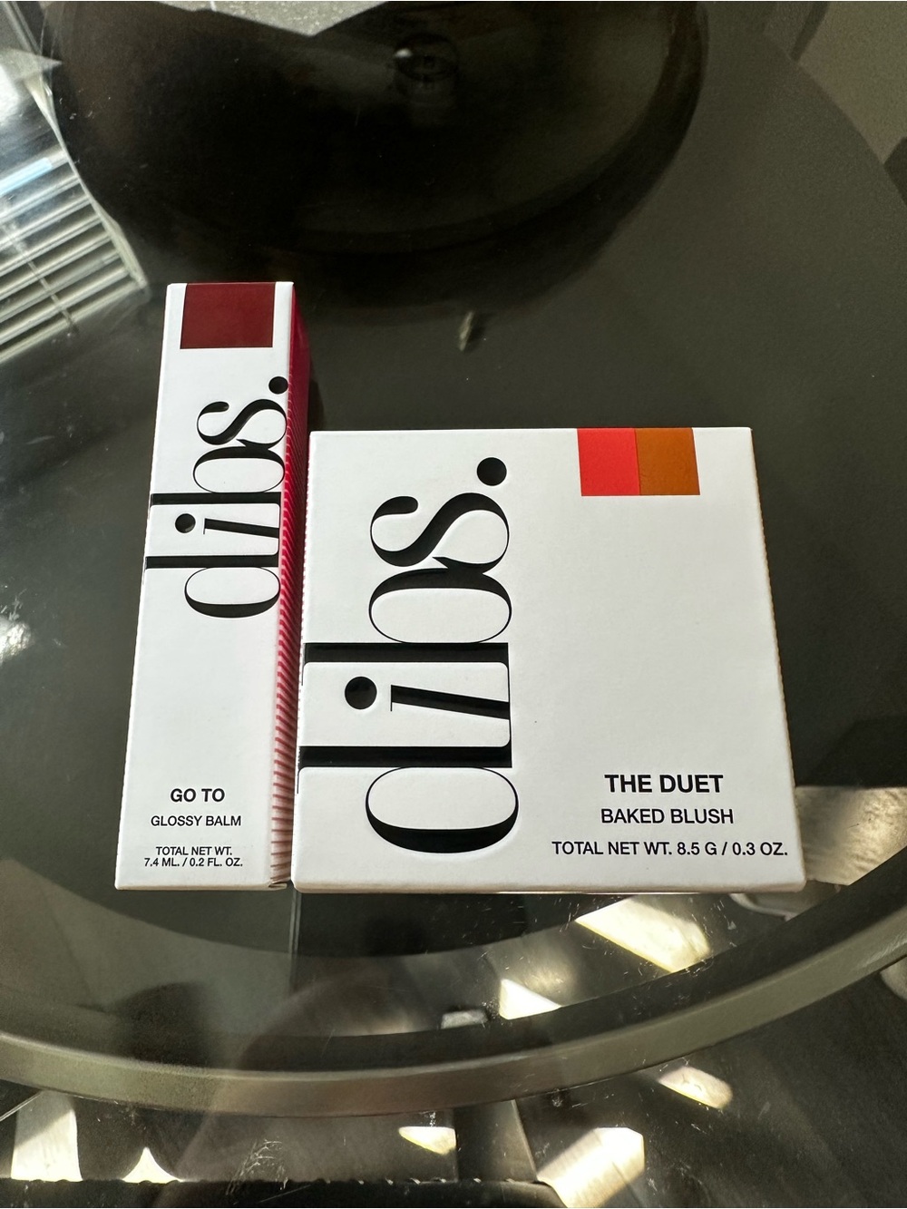 NIB Dibs BUNDLE. The duet baked blush and go to glossy balm
